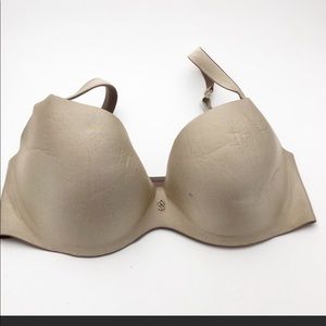 Victoria’s Secret Bra Beige 36DD Lined DEMI uplift